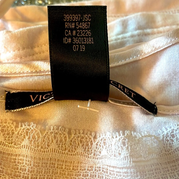 NWT PINK VICTORIA’S SECRET Cami PJ Top (S/P/CH) - Picture 6 of 7